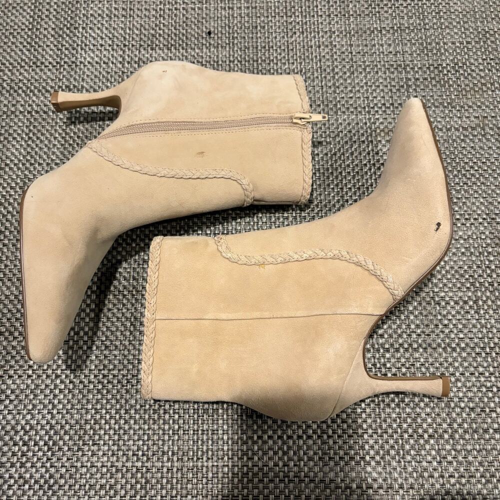 Express sued heeled booties